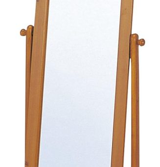 弘益 koeki 木製スタンドミラー ブラウン P-121