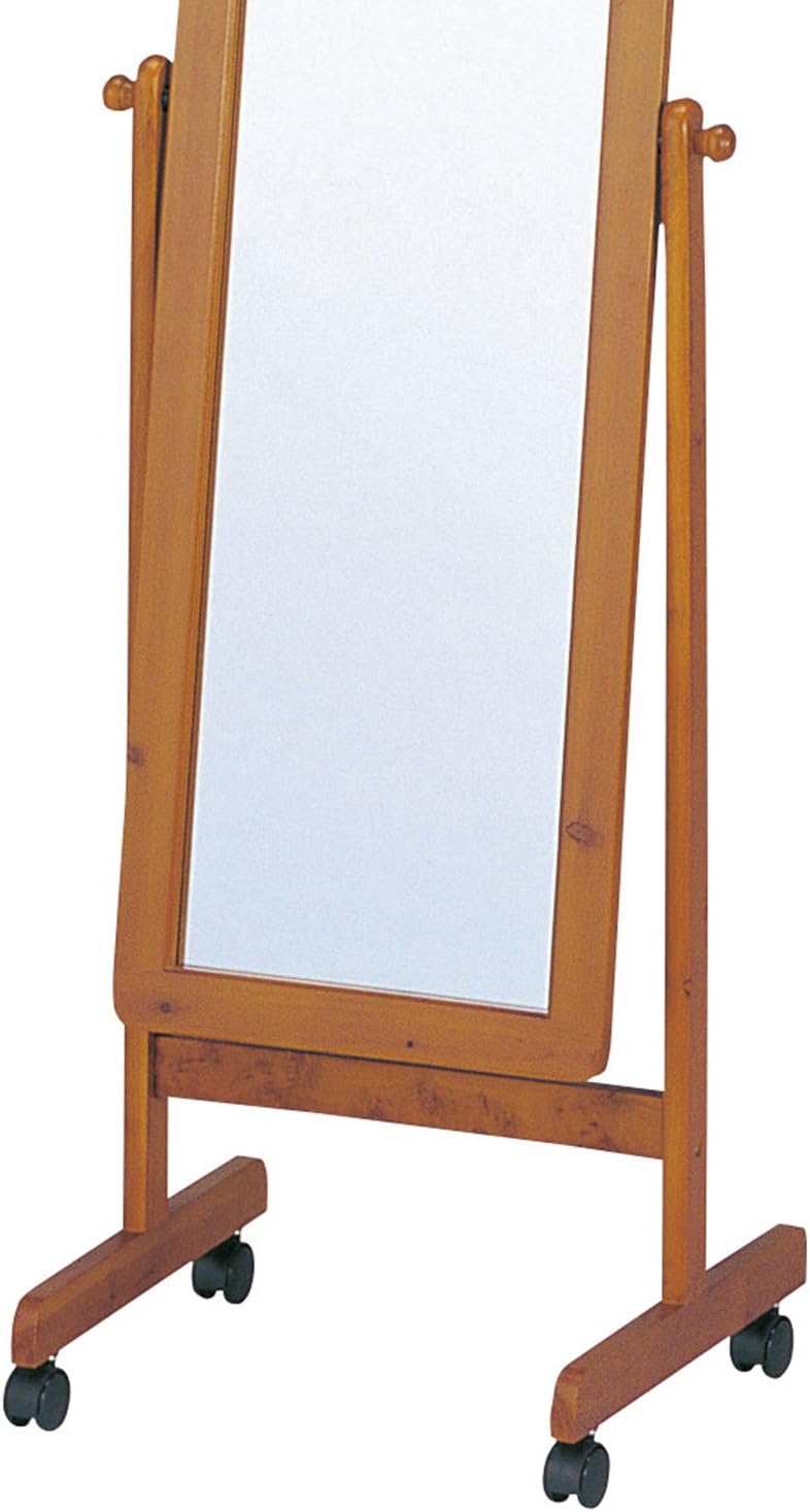 弘益 koeki 木製スタンドミラー ブラウン P-121 - 画像 (4)